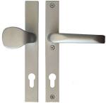 Klamko gałka Srebrna chrom mat 92 mm Lewa