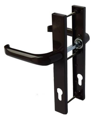 Brązowa klamka do drzwi 92mm.JPG