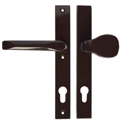 Brązowa klamka z pochwytem RAL 8019.JPG