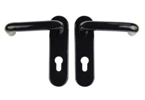 Klamka  AHW 300 czarna ppoż 72mm trzpień 9 mm