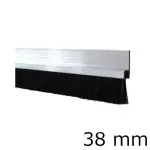 Szczotka uszczelka z profilem prostym aluminiowym L=100cm H38 mm