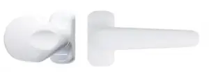Klamko gałka biała RAL 9016