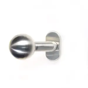 Gałka INOX wąski szyld kula