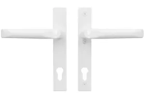Klamka do drzwi 204x32 mm Biała LEWA
