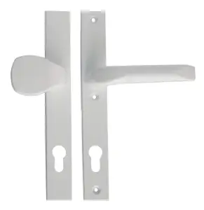 Gałko klamka do Aluminium PCV 92 mm 240x32 mm biała Lewa